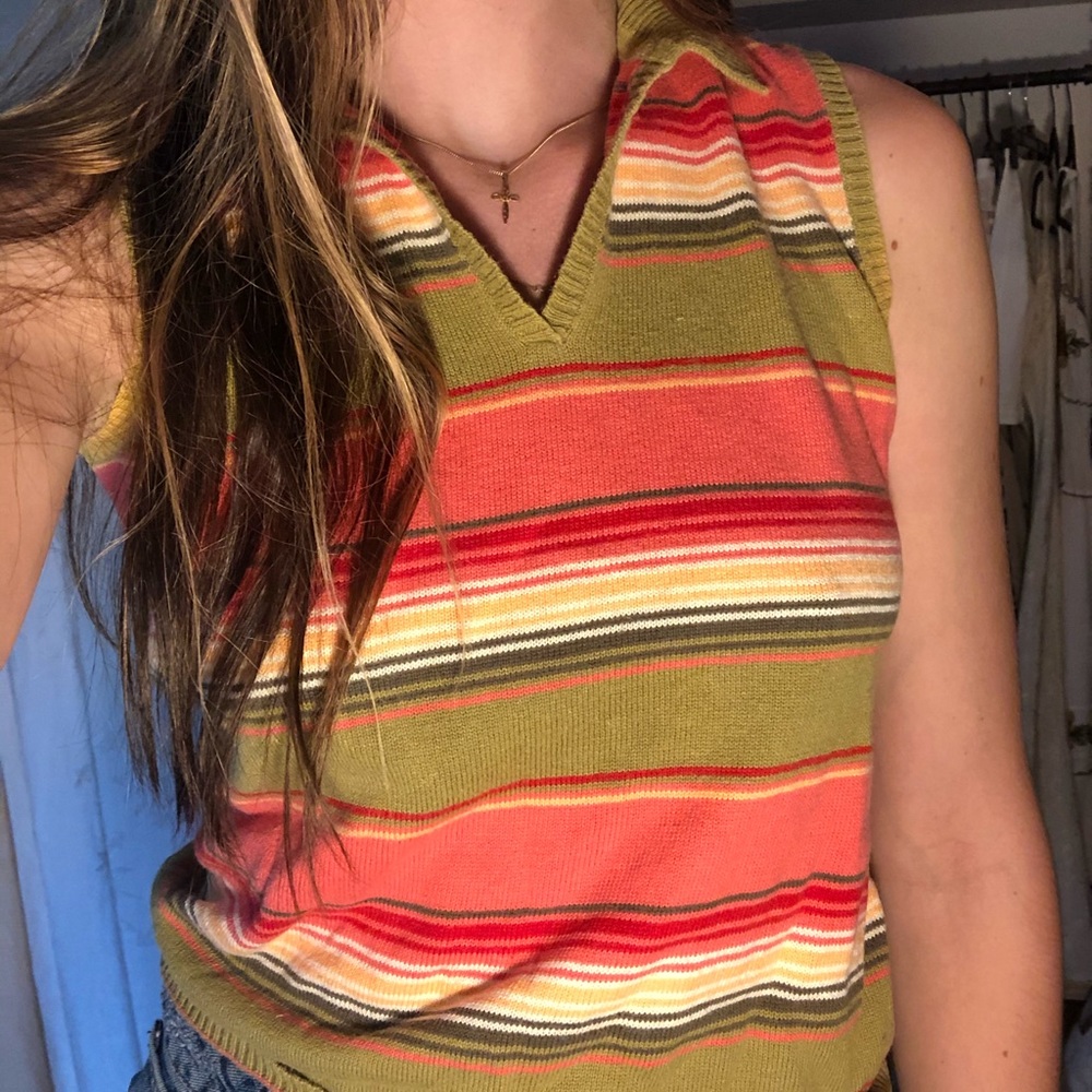 Collared sweater vest